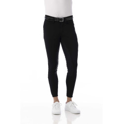 Calça softshell Equitheme Zermatt com fundo de silicone Preto
