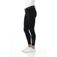Calça softshell Equitheme Zermatt com fundo de silicone Preto