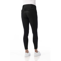 Calça softshell Equitheme Zermatt com fundo de silicone Preto