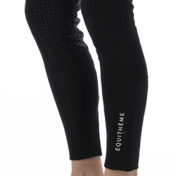 Calça softshell Equitheme Zermatt com fundo de silicone Preto