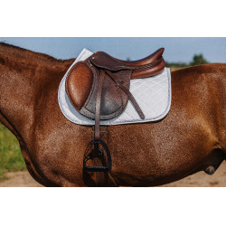 Sela de montar Riding World Veludo Branco