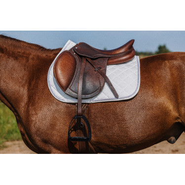 Sela de montar Riding World Veludo Branco