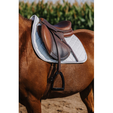 Sela de montar Riding World Veludo Branco