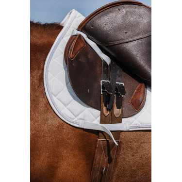 Sela de montar Riding World Veludo Branco