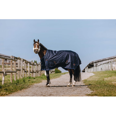 Cobertura Equithème Classic 1200D Pescoço Alto Marinho Azul-marinho Cobertura Equithème Classic 1200D Pescoço Alto Marinho Azul-marinho