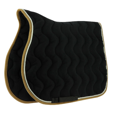 Almofada de sela Equithème Polyfun Preto / taupe