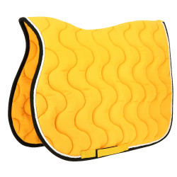 Almofada de sela Equithème Polyfun Amarelo / preto Almofada de sela Equithème Polyfun Amarelo / preto