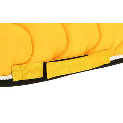 Almofada de sela Equithème Polyfun Amarelo / preto Almofada de sela Equithème Polyfun Amarelo / preto