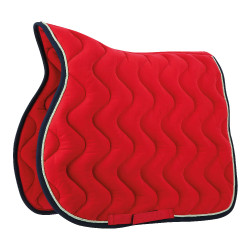 Almofada de sela Equithème Polyfun Framboesa / marinho Vermelho Almofada de sela Equithème Polyfun Framboesa / marinho Vermelho