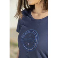 Camiseta Equithème Anna de mangas curtas Rosa mesclado
