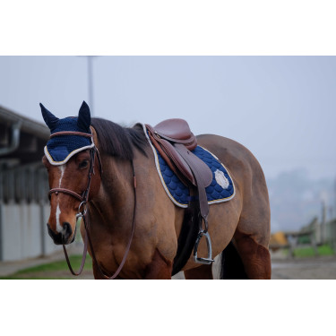 Almofada de sela Equithème Denim Azul-marinho