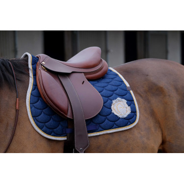 Almofada de sela Equithème Denim Azul-marinho