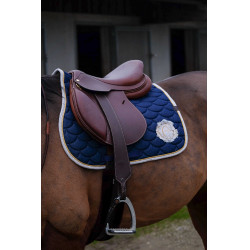 Almofada de sela Equithème Denim Azul-marinho