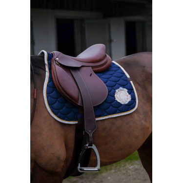 Almofada de sela Equithème Denim Azul-marinho