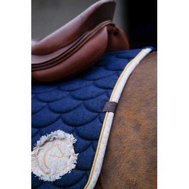 Almofada de sela Equithème Denim Azul-marinho