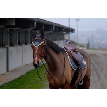 Almofada de sela Equithème Denim Cinzento Almofada de sela Equithème Denim Cinzento