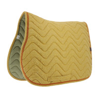 Almofada de sela Equithème Chevron Mostarda Amarelo