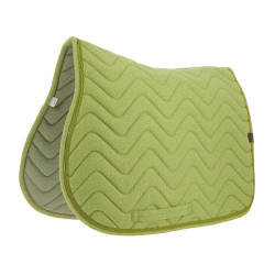 Almofada de sela Equithème Chevron Verde escuro