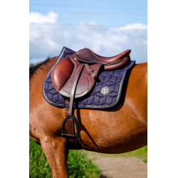 Almofada de sela Equithème Softhex Marinho Azul-marinho