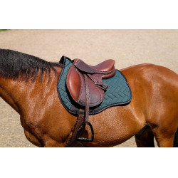Almofada de sela Equithème Impulsion Verde