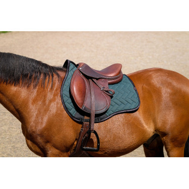 Almofada de sela Equithème Impulsion Verde