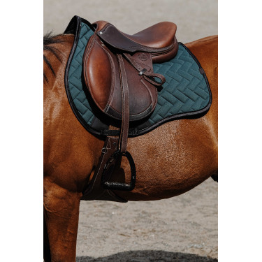 Almofada de sela Equithème Impulsion Verde