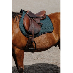 Almofada de sela Equithème Impulsion Verde