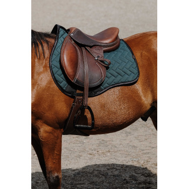 Almofada de sela Equithème Impulsion Verde
