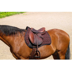 Almofada de sela Equithème Impulsion Castanho