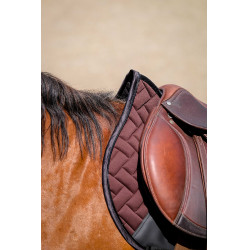 Almofada de sela Equithème Impulsion Castanho