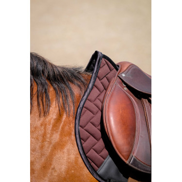 Almofada de sela Equithème Impulsion Castanho