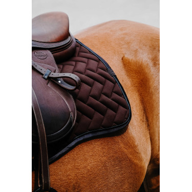 Almofada de sela Equithème Impulsion Castanho