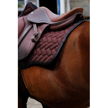 Almofada de sela Equithème Impulsion Castanho