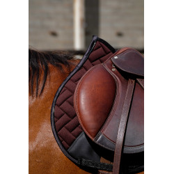 Almofada de sela Equithème Impulsion Castanho