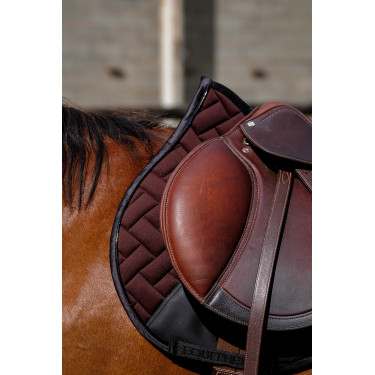 Almofada de sela Equithème Impulsion Castanho