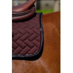 Almofada de sela Equithème Impulsion Castanho