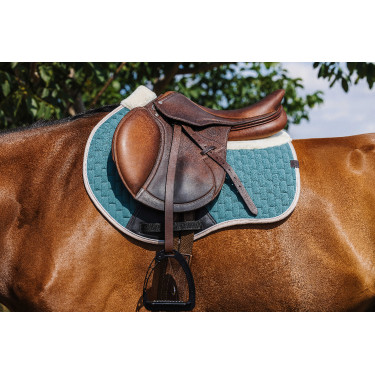 Almofada de sela Equithème Dinard Verde