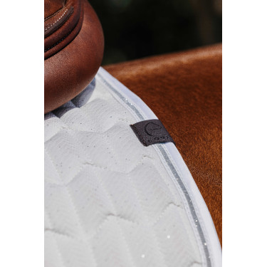 Almofada de sela Equithème Eclat Branco Almofada de sela Equithème Eclat Branco