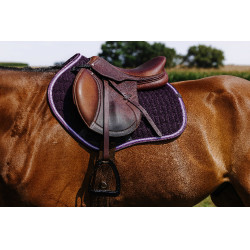 Almofada de sela Equithème Eclat Violeta