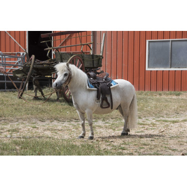 Tapete navajo acolchoado Turquesa Azul