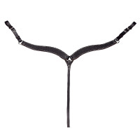 Peitoral western Randol's pespontado Preto