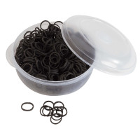 Elásticos para crina Hippo-Tonic Preto