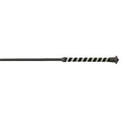 Chicote de adestramento Whip & Go Diamond cabo de nylon Preto