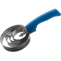 Raspadeira metálica redonda fluorescente com purpurina Azul Raspadeira metálica redonda fluorescente com purpurina Azul