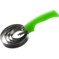 Raspadeira metálica redonda fluorescente com purpurina Verde Raspadeira metálica redonda fluorescente com purpurina Verde