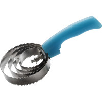 Raspadeira metálica redonda fluorescente com purpurina Verde