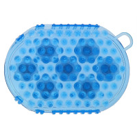 Luva dupla face para escovar e massagear Azul céu Luva dupla face para escovar e massagear Azul céu