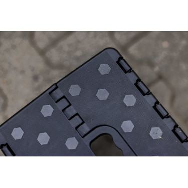 Banco/escada dobrável Hippo-Tonic Preto / cinza Cinzento