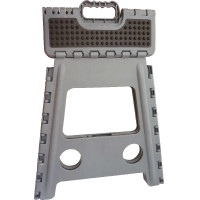 Banco-escada dobrável Hippo-Tonic Grip Cinzento