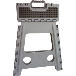 Banco-escada dobrável Hippo-Tonic Grip Cinzento